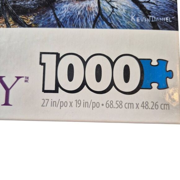 Art Gallery Fall Feather & Foliage 1000 pc Jigsaw Puzzle, GUC tape on box - Picture 2 of 9